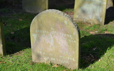 Quiet contemplation: colleagues visit Joseph Rowntree’s grave